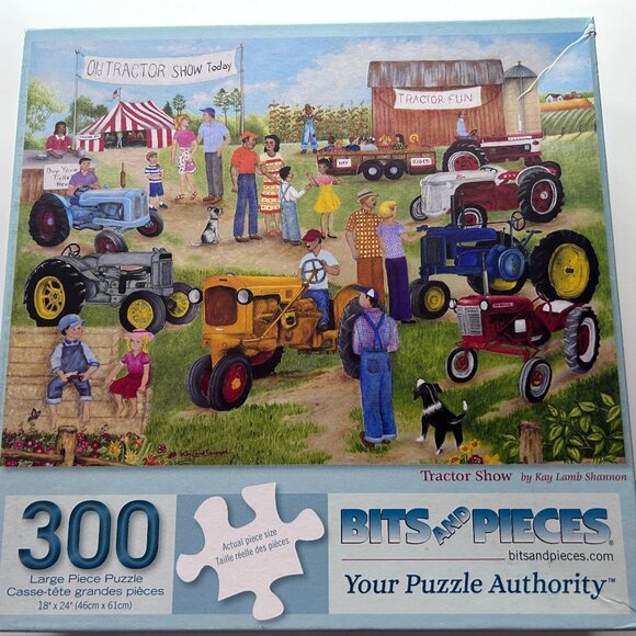 BITS AND PIECES 100902 Jigsaw Puzzles LRG 300 Pieces Farm-Gas-Summer Set of 3 ** - Picture 4 of 5